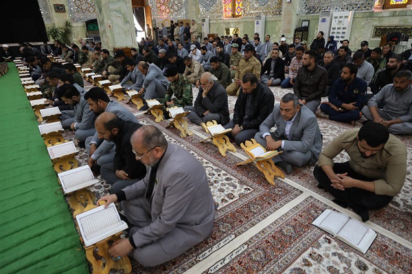 برگزاری محفل قرآنی در حرم امامین عسکریین (ع) جهت بزرگداشت شهدای مقاومت&nbsp;
