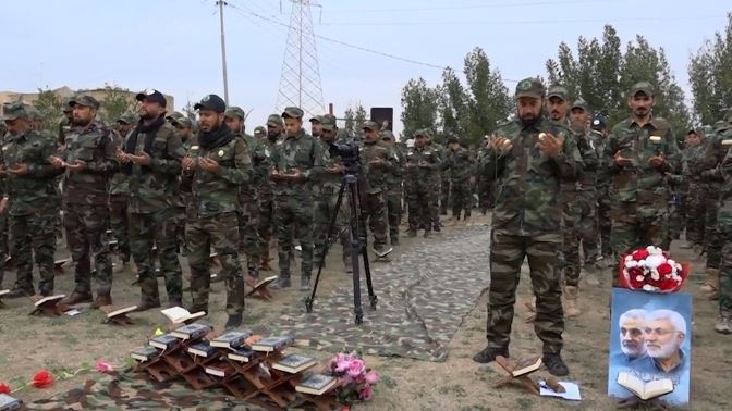 محفل قرآنی حشد الشعبی در صلاح&zwnj;الدین برای شهدای مقاومت+عکس