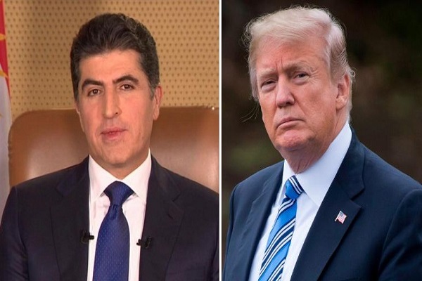 ادیت شده؛ بررسی احداث بزرگترین پایگاه نظامی آمریکا در اربیل در دیدار ترامپ و بارزانی
