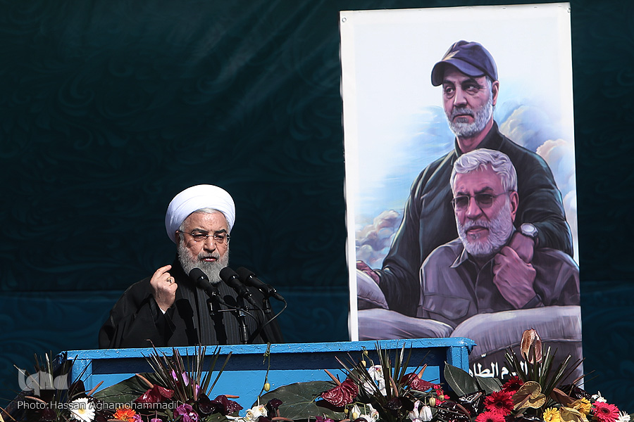 سخنرانی حسن روحانی در مراسم 22 بهمن