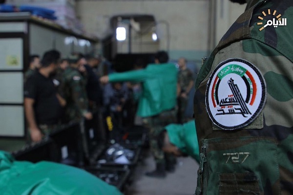 عکس | حشد الشعبی در خط مقدم مبارزه با کرونا