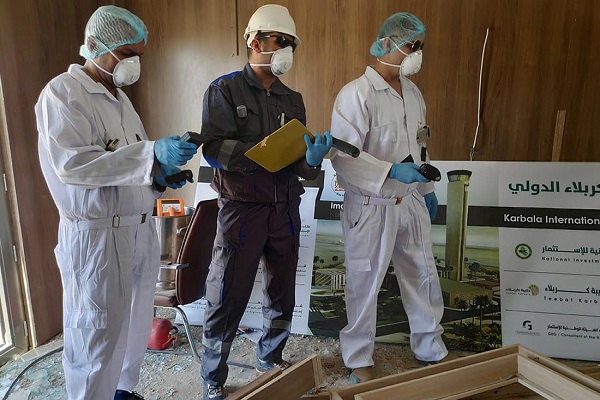 بررسی آلودگی رادیواکتیو فرودگاه کربلا پس از حمله آمریکا + عکس بررسی آلودگی رادیواکتیو فرودگاه کربلا پس از حمله آمریکا + عکس