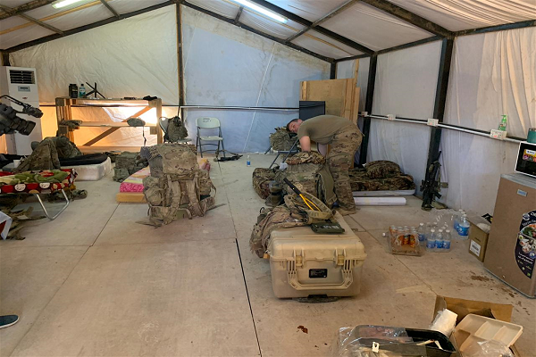 استقرار ارتش عراق در پایگاه القائم + عکس