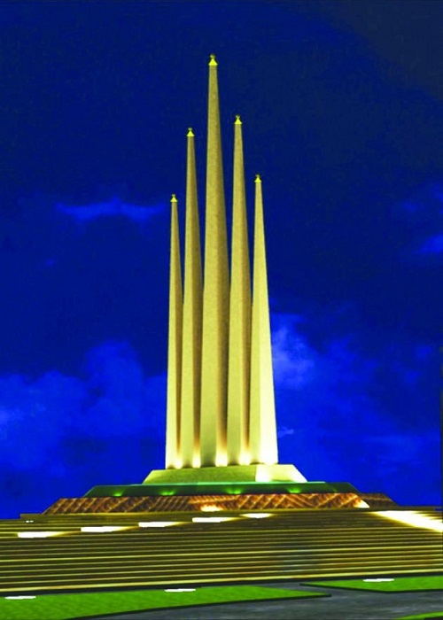 نصب بزرگترین مجسمه قرآنی جهان در مکه نصب بزرگترین مجسمه قرآنی جهان در مکه