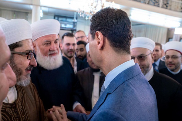 آماده // برگزاری نماز عید قربان دمشق با حضور بشار اسد&nbsp;