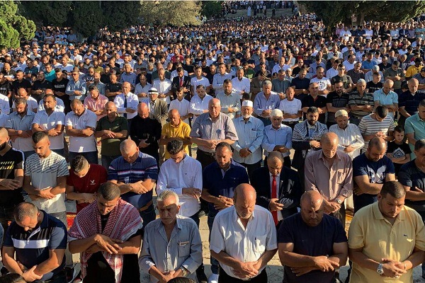 100 هزار فلسطینی نماز عید قربان را در مسجدالاقصی اقامه کردند + عکس&nbsp;