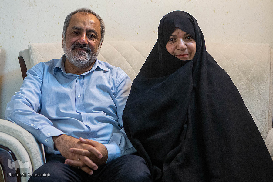 عماد افروغ و همسر