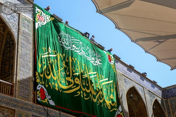 آذین بندی حرم حضرت علی(ع) به مناسبت عید غدیر + عکس