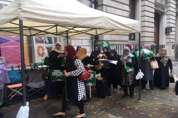 پانزدهمین روز تحصن حمایت از شیخ زکزاکی در لندن + عکس