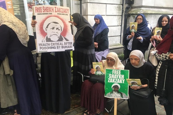 پانزدهمین روز تحصن حمایت از شیخ زکزاکی در لندن + عکس