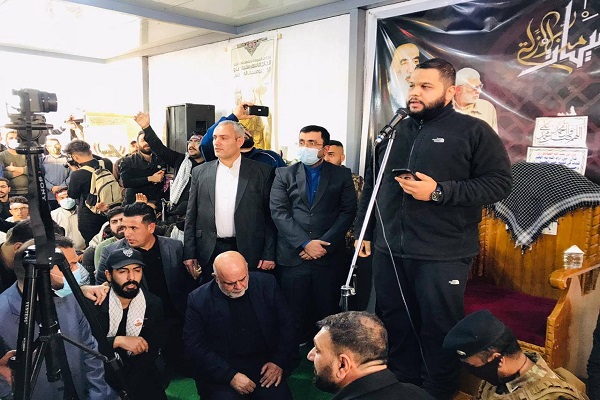 عکس| برگزاری مراسم گرامیداشت شهیدان سلیمانی و المهندس در نجف اشرف