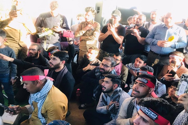 عکس| برگزاری مراسم گرامیداشت شهیدان سلیمانی و المهندس در نجف اشرف