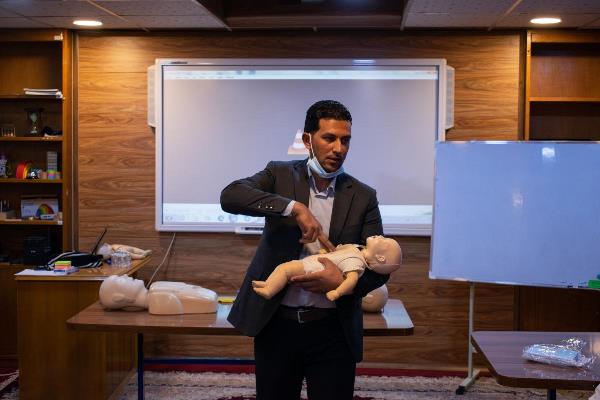 آموزش تیم&zwnj;های پزشکی برای ارائه کمک&zwnj;های اولیه به زائران حسینی و عباسی + عکس