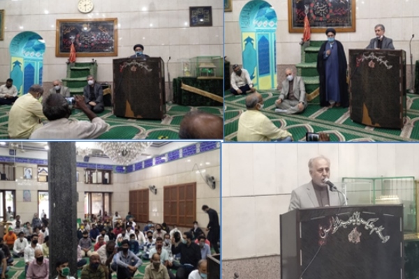 مراسم سالگرد شهادت سردار سلیمانی و چهلم شهید محسن فخری زاده در شهر پونا هند برگزار شد