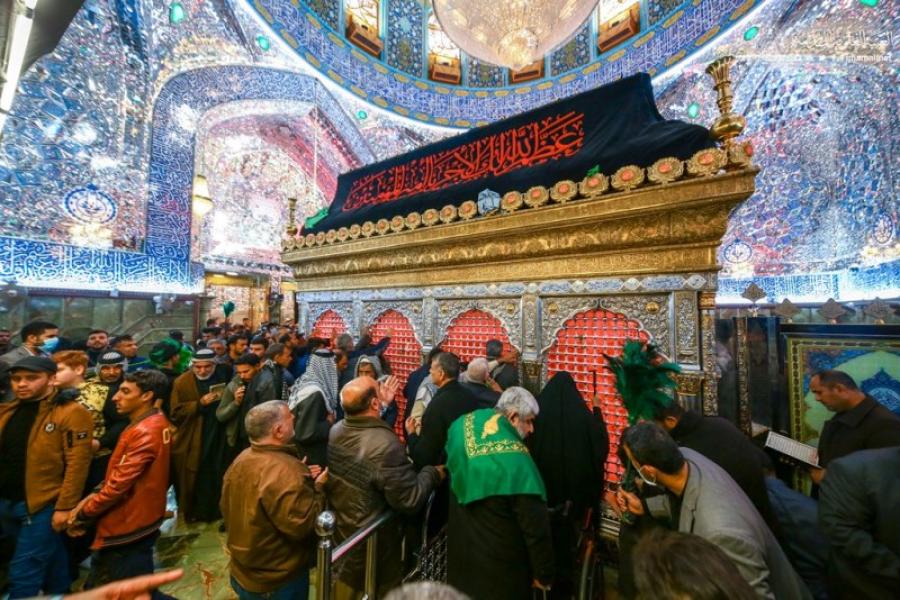 تصاویری از حرم علوی در سالروز شهادت حضرت فاطم(س)