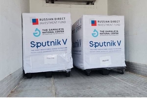 آماده// ارسال نخستین محموله واکسن کرونای روسی به فلسطین