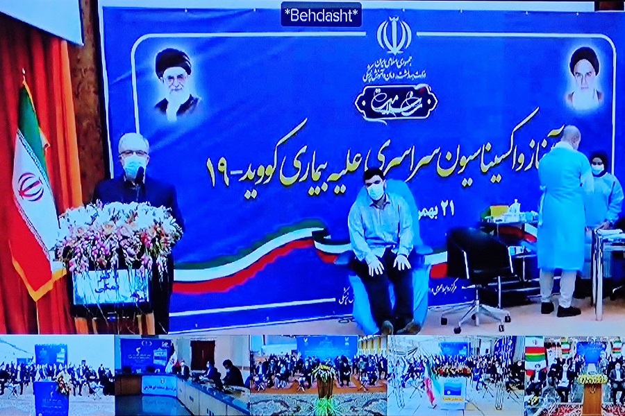 واکسیناسیون سراسری کرونا در ۶۳۵ بیمارستان کشور آغاز شد
