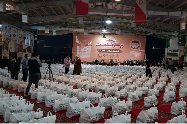 تهیه ۳۱۲۴ بسته معیشتی در بابل به همت جمعیت مردمی خدمت