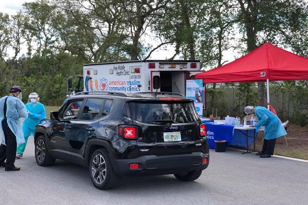 ارائه تست رایگان کرونا از سوی مسلمانان فلوریدا + عکس