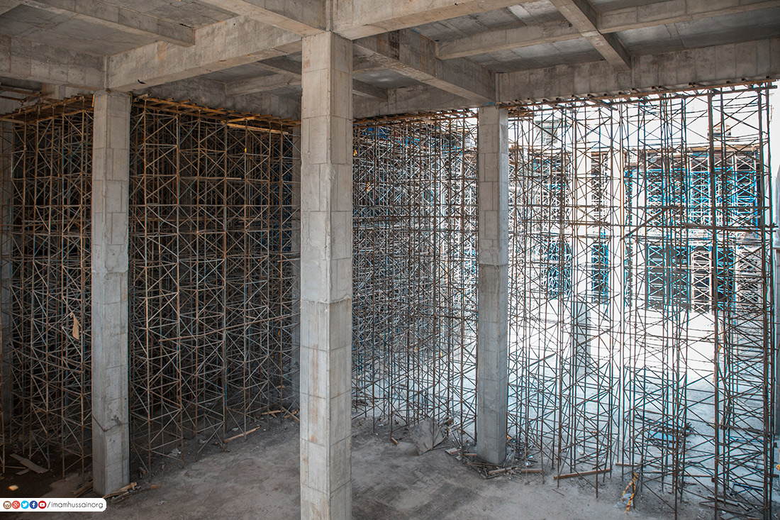 تصاویری از پیشرفت پروژه بازسازی مقام &laquo;تل زینبیه&raquo; در کربلا