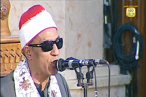 شیخ علی الحسینی، مبتهل رادیو و تلویزیون مصر