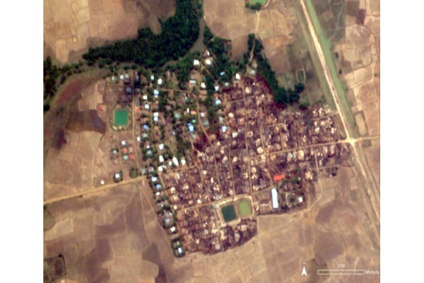 نسل کشی مسلمانان روهینگیا+ تصاویر ماهواره&zwnj;ای