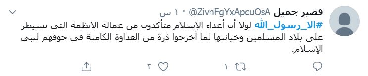 ترند شدن هشتگ #الا_رسول_الله در اعتراض به هتک حرمت پیامبر اسلام(ص) در هند&nbsp;