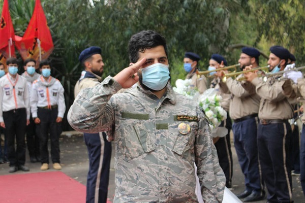 برگزاری مراسم تشییع مدافع حرم لبنانی چهار سال پس از شهادت + عکس