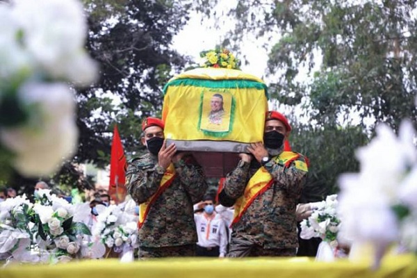 برگزاری مراسم تشییع مدافع حرم لبنانی چهار سال پس از شهادت + عکس