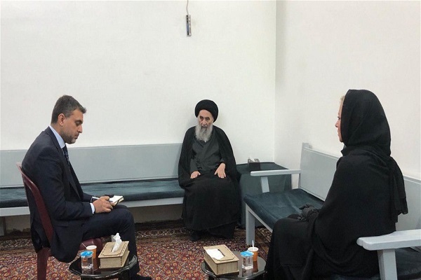 بیانیه دفتر آیت الله سیستانی در رابطه با دیدار نمایند سازمان ملل