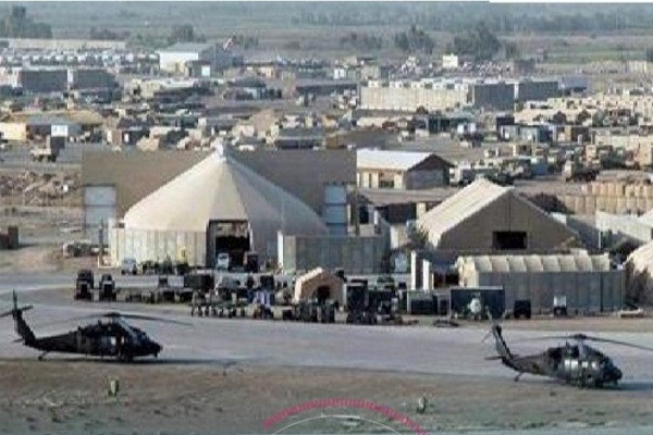 حمله راکتی به یک پایگاه نظامی آمریکا در اربیل