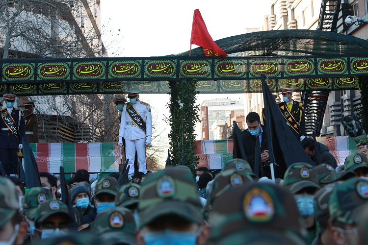 آغاز مراسم تشییع پیکر 150 شهید گمنام در تهران