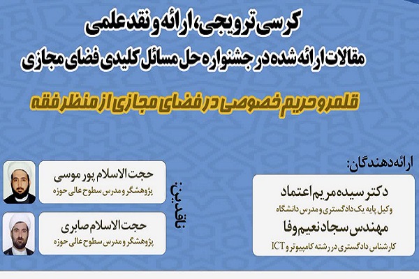 قلمرو حریم خصوصی در فضای مجازی از منظر فقه 