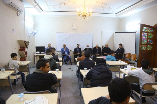 بازدید اعضای کاروان قرآنی اعزامی به عراق از دارالقرآن حرم امامین کاظمین(ع) + عکس