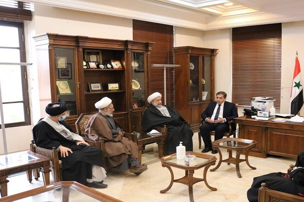 رؤسای جامعةالمصطفی و دانشگاه دمشق با یکدیگر دیدار کردند