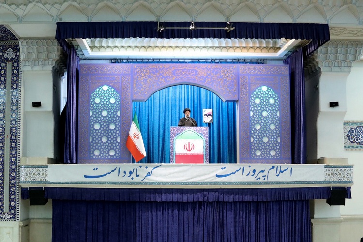 حجت&zwnj;الاسلام والمسلمین سیدابراهیم رئیسی در نماز جمعه