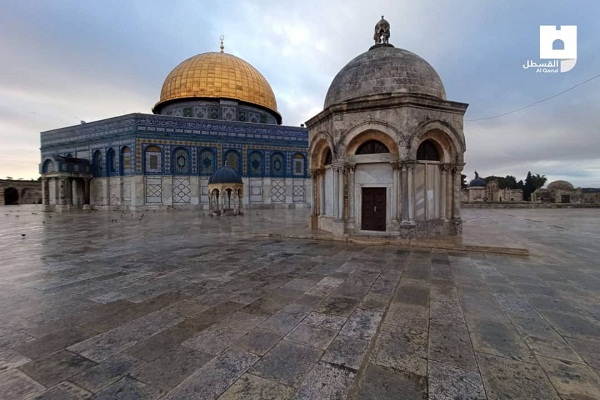 بارندگی&zwnj;ها مصلای مروانی مسجد&zwnj;الاقصی را در معرض تخریب قرار داد + فیلم