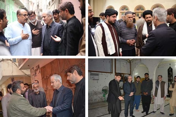 ابراز همدردی نماینده ایران با خانواده شهدای مسجد پیشاور + عکس