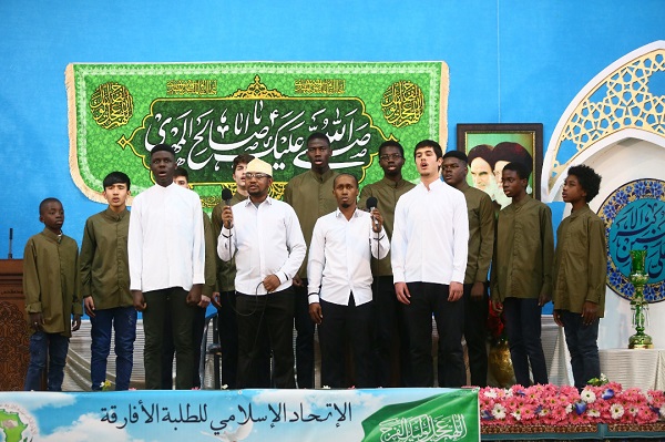 اجتماع بزرگ طلاب آفریقایی در مسجد مقدس جمکران