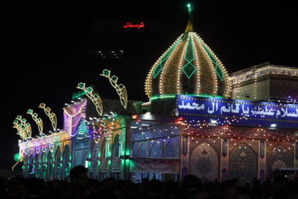 برپایی جشنواره شمع در سالروز نیمه شعبان در بین&zwnj;الحرمین + عکس