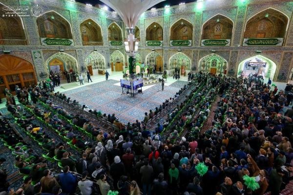 برپایی جشن نیمه شعبان در آستان مقدس علوی + عکس