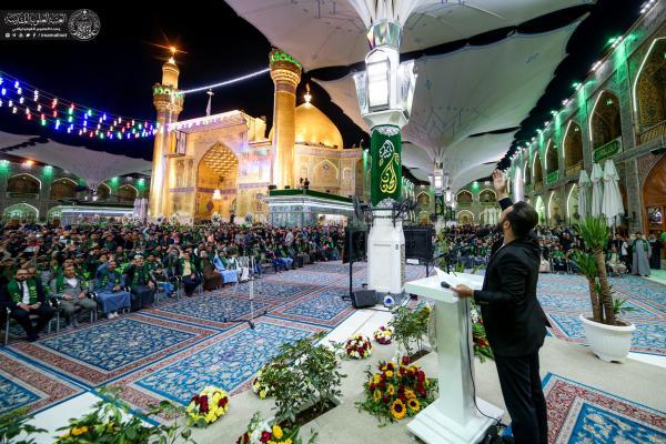 برپایی جشن نیمه شعبان در آستان مقدس علوی + عکس