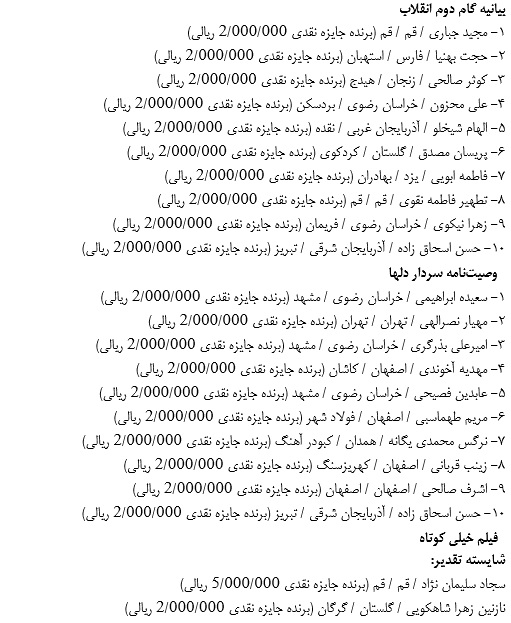 جشنواره مجازی &laquo;عطر قرآن در فجر انقلاب&raquo; به کار خود پایان داد+ اسامی برگزیدگان