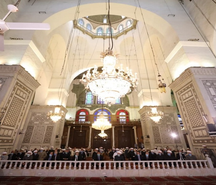 عکس |برگزاری نماز عید فطر با حضور رئیس&zwnj;جمهور سوریه در دمشق