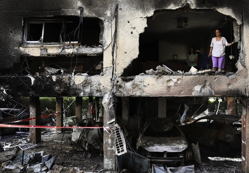 تصاویر اختصاصی گردان&zwnj;های قسام از خسارات موشکی در فلسطین اشغالی