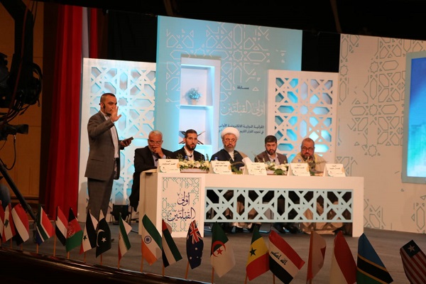 برگزاری روز دوم مسابقه بین&zwnj;المللی قرائت قرآن &laquo;اولی القبلتین&raquo; در لبنان +عکس