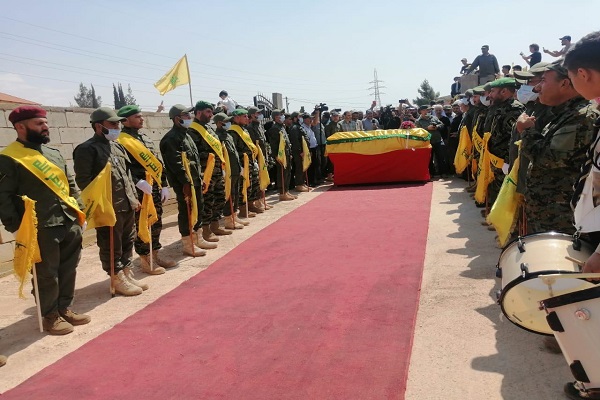 مراسم تشییع شهدای حزب&zwnj;الله در بقاع شمالی لبنان برگزار شد +عکس