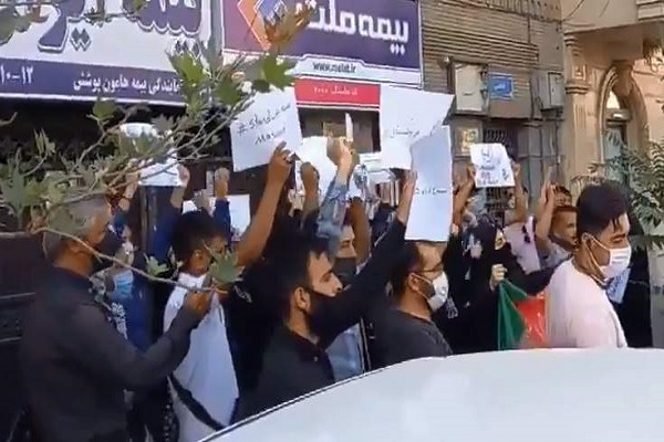 شعار علیه طالبان در تهران و کابل شعار علیه طالبان در تهران و کابل