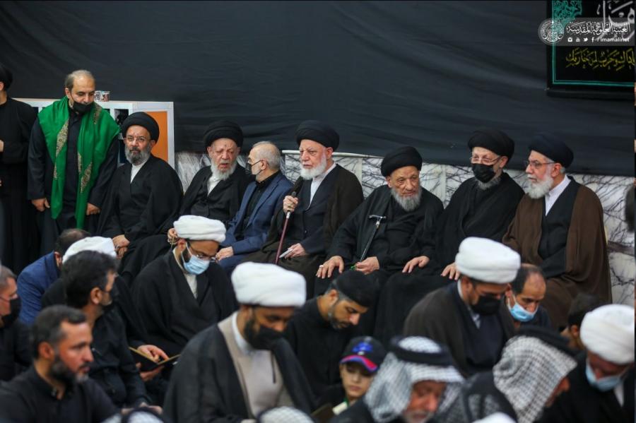 تصاویری از مراسم ترحیم آیت&zwnj;الله حکیم در حرم امام علی(ع)