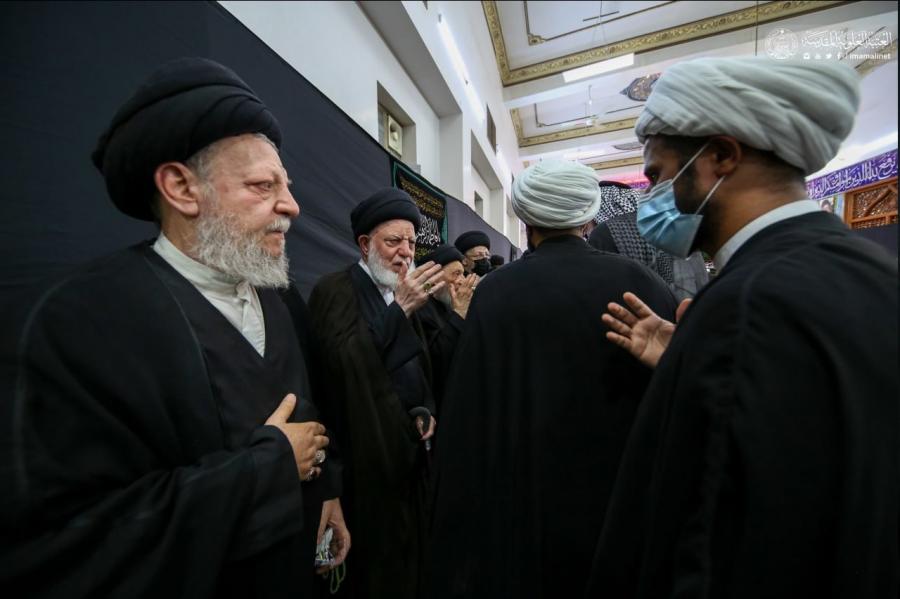 تصاویری از مراسم ترحیم آیت&zwnj;الله حکیم در حرم امام علی(ع)